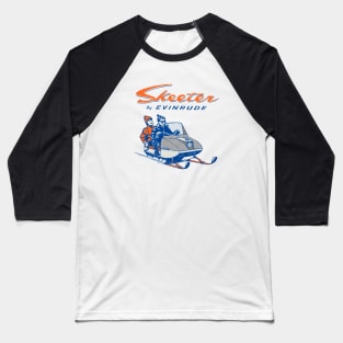 Evinrude Skeeter Snowmobiles Baseball T-Shirt